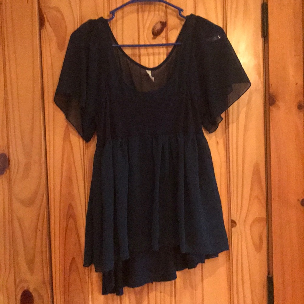Navy Free People Top
